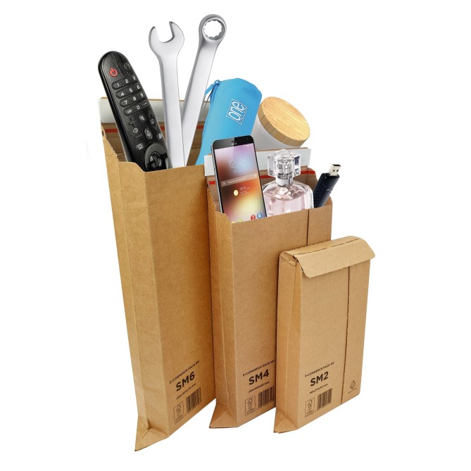 Busta Cartone Avana Per Spedizione Ecommerce 25 Pezzi SM1 15X25X5 cm - Sicura E Resistente Durante Il Trasporto 3