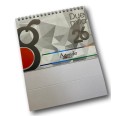 Calendario da tavolo 2026 triangolare mensile 12mesi multicolor 16x14cm spiralato doppia facciata 8