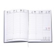 Agenda settimanale 2026 ITALIA gommata 17X24 multilingua blu 2