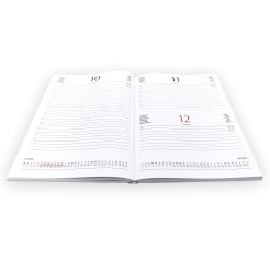 Ricambio Agenda Giornaliera A5 2026, 15x21 cm, Multilingue, Ricambio Blocco Fisso, Bianco 1 2