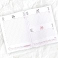 Ricambio Agenda Giornaliera 2026, 17x24 cm, Multilingua, Blocco Fisso, Bianco 1
