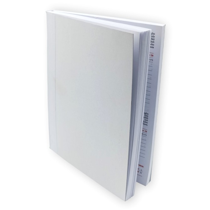 Ricambio Agenda Giornaliera 2026, 17x24 cm, Multilingua, Blocco Fisso, Bianco 9