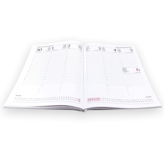 Ricambio Agenda Settimanale 2026, 17x24 cm, Multilingua, Cartoncino Bianco 3