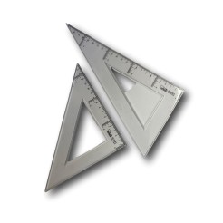 Set Di 2 Squadrette in plastica trasperente - coppia da 23cm e 17cm 1