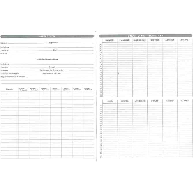 Agenda del professore Quo Vadis Bisettimanale - Agosto/Luglio - 21x27cm 5