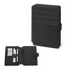 Porta BlockNotes nero - Tavecchi con tasche interne e notes in carta avorio - dimensioni 17,5x22,5x3 cm 1