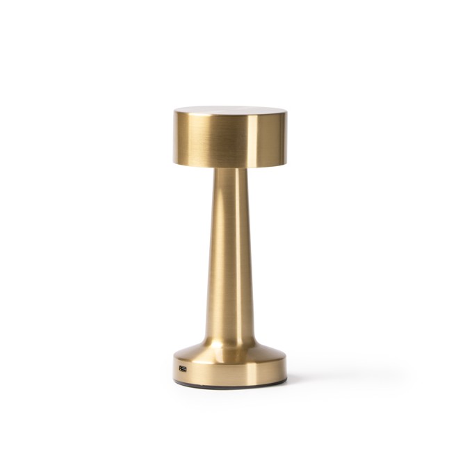 Lampada in metallo ricaricabile con 3 modalità di iluminazione a LED - 21x9 cm - ORO 1
