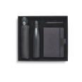 Set regalo con Borraccia termica in Acciaio - Taccuino - Penna - Ombrello Nero 1