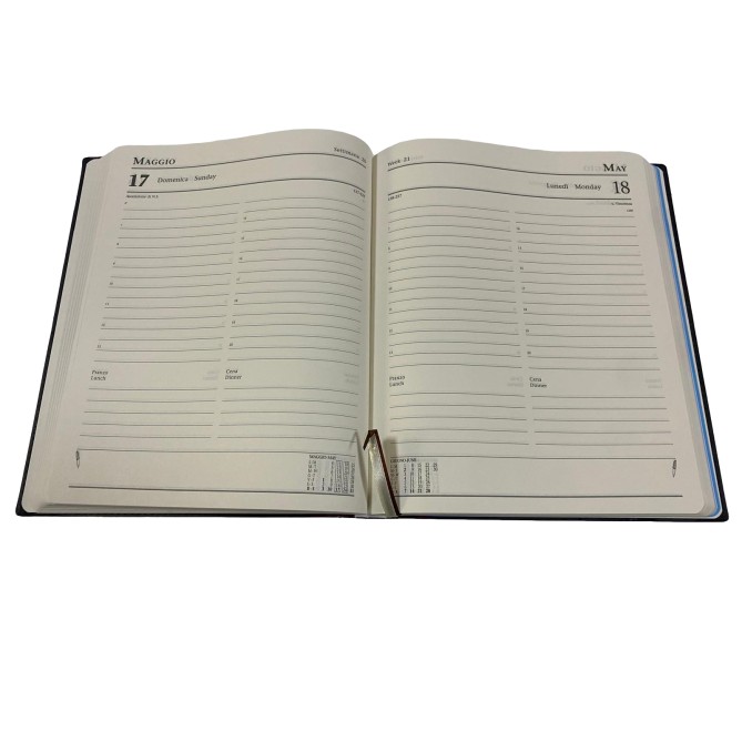 Agenda Giornaliera BUSINESS 2026 similpelle - 21x26 cm agenda del presidente marrone 5