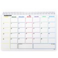 Planning Mensile A4 2026-2027, Agenda Spiralata 21x30cm, 24 Fogli , settimana Colorata 5