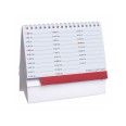 Calendario da tavolo 2026 triangolare mensile 12mesi multicolor base bianca 16x14cm spiralato 2pz 3