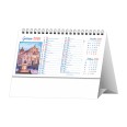 Calendario da tavolo SICILIA 2026 triangolare mensile 12mesi grigio multicolor 19x14cm spiralato 2pz 1