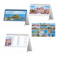 Calendario da tavolo SICILIA 2026 triangolare mensile 12mesi grigio multicolor 19x14cm spiralato 2pz 2