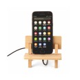 Supporto porta cellulare in bamboo con 3 pezzi componibili - 9x1,5 cm 3
