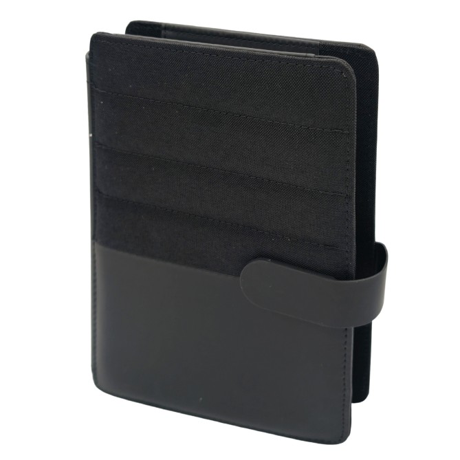 Porta BlockNotes nero - Tavecchi con tasche interne e notes in carta avorio - dimensioni 17,5x22,5x3 cm 4