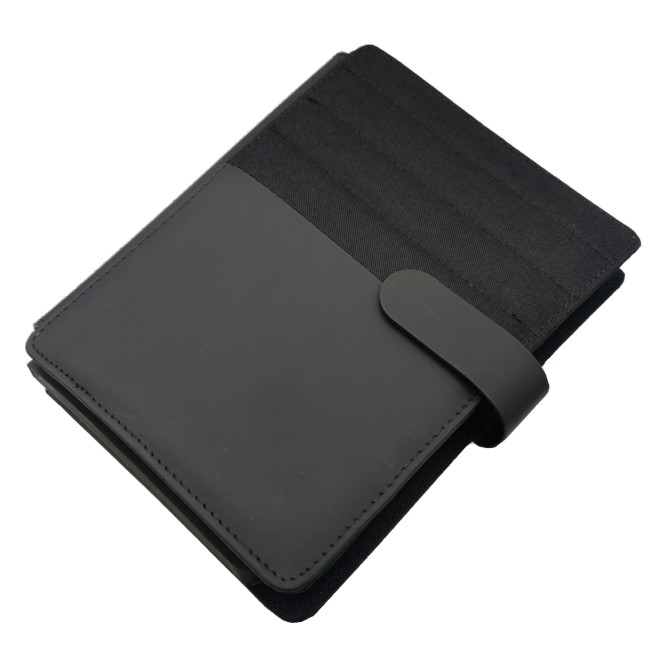 Porta BlockNotes nero - Tavecchi con tasche interne e notes in carta avorio - dimensioni 17,5x22,5x3 cm 5