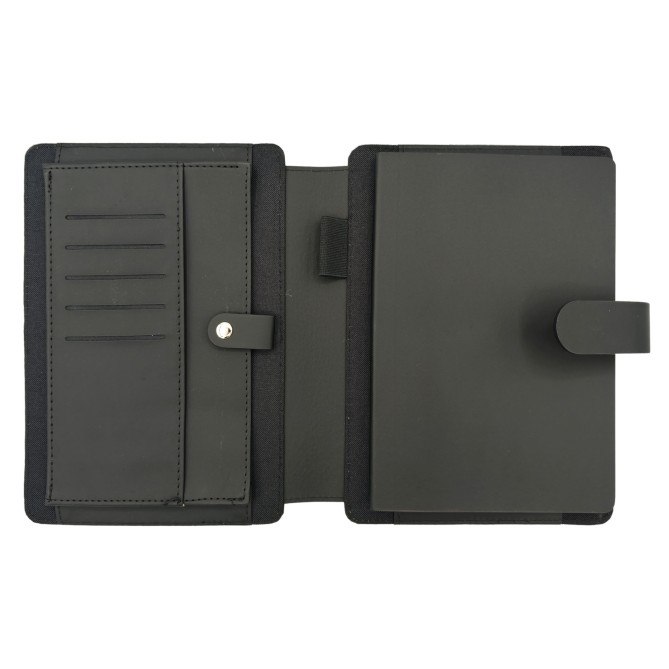 Porta BlockNotes nero - Tavecchi con tasche interne e notes in carta avorio - dimensioni 17,5x22,5x3 cm 7