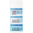 Calendario da muro 2026 trittico mensile 12x3mesi azzurro 32x80cm spiralato 1