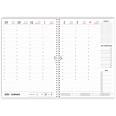 Agenda Settimanale 2026 A5, Planner Verticale con Spirale, Formato 15x21cm, Note e Progetti, Copertina Plastificata 6