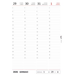 Agenda Settimanale 2026 A5, Planner Verticale con Spirale, Formato 15x21cm, Note e Progetti, Copertina Plastificata 6 2