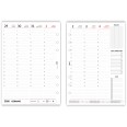 Ricambio Agenda Settimanale Verticale 2026, Formato A5 15x21cm, 6 Fori, Carta 90gr, Organizer con Note e Progetti 5