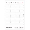 Ricambio Agenda Settimanale Verticale 2026, Formato A5 15x21cm, 6 Fori, Carta 90gr, Organizer con Note e Progetti 6