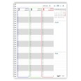 Agenda Settimanale 2026, A4 21x30cm, Spiralata con Intervalli 15 Minuti, Sabato e Domenica Separati, Copertina Plastificata 5