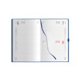 Agenda giornaliera 2026 tessuto - chiusura elastico 15x21cm A5 porta penna multilingua 8