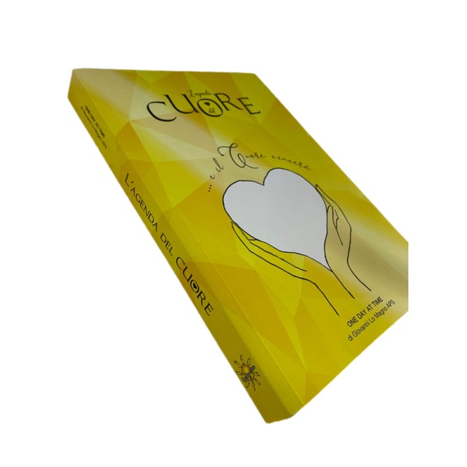 Agenda Giornaliera Ass. ONE DAY AT TIME - L'Agenda del Cuore gialla - non datata 15x21 cm 1
