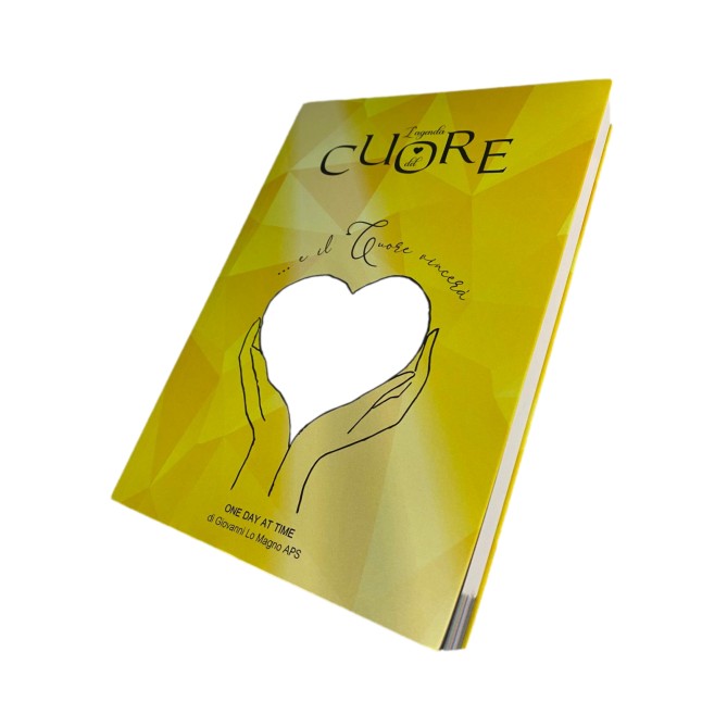 Agenda Giornaliera Ass. ONE DAY AT TIME - L'Agenda del Cuore gialla - non datata 15x21 cm 3