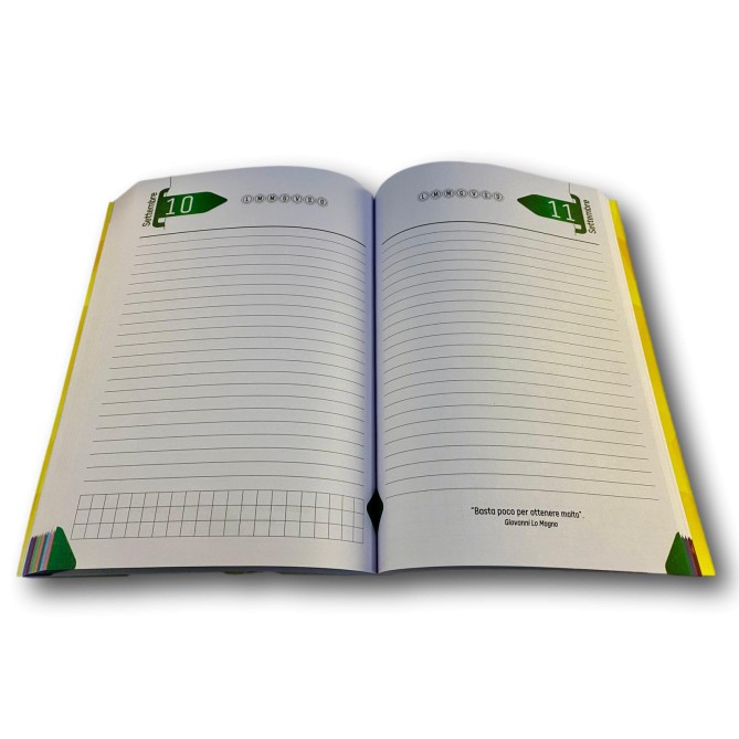 Agenda Giornaliera Ass. ONE DAY AT TIME - L'Agenda del Cuore gialla - non datata 15x21 cm 4