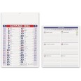 Calendario da muro 2026 olandese note sul retro mensile 12mesi vari colori 30x42cm A3 microperforato 2pz 2
