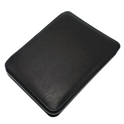 Progressio Agenda borsello 2026 con Portafoglio in Similpelle Nera, 15x21 cm, Chiusura con Zip, Tasche Portadocumenti 2 2