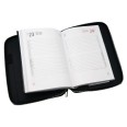 Progressio Agenda borsello 2026 con Portafoglio in Similpelle Nera, 15x21 cm, Chiusura con Zip, Tasche Portadocumenti 6