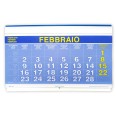 Calendario da Muro 2026 Trittico Mensile, Giallo Fluo e Blu, 32x80 cm, 3 Mesi a Vista, Microperforato con Cursore Rosso 3