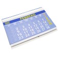 Calendario da Muro 2026 Trittico Mensile, Giallo Fluo e Blu, 32x80 cm, 3 Mesi a Vista, Microperforato con Cursore Rosso 4