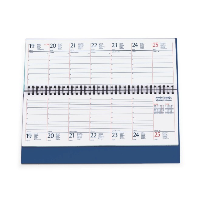 Planning settimanale ITALIA 2026 spiralato 10x30cm blu 2