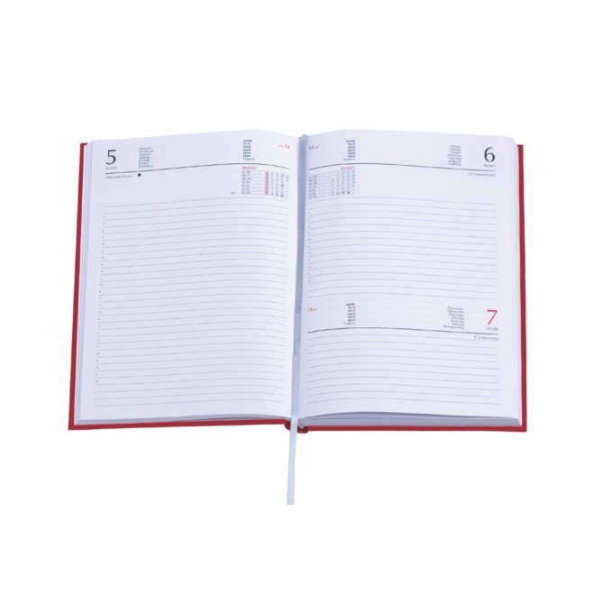 Agenda giornaliera 2026 matra 15x21cm A5 multilingua CUOIO 2