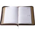 Agenda giornaliera 2026 similpelle con zip 17x24 cm BLU 2