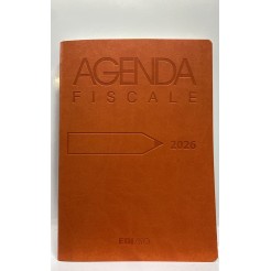 Agenda fiscale 2026 del commercialista settimanale 17x24 in ecopelle -  Arancione 4