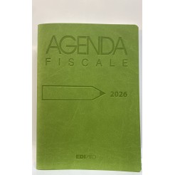 Agenda fiscale 2026 del commercialista settimanale 17x24 in ecopelle -  verde 4