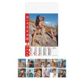 Calendario da muro mensile 2026 - 12mesi nudo donne girls 30x47cm microperforato 2