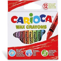 Pastelli A Cera Carioca lavabile confezione da 12 Pz 1