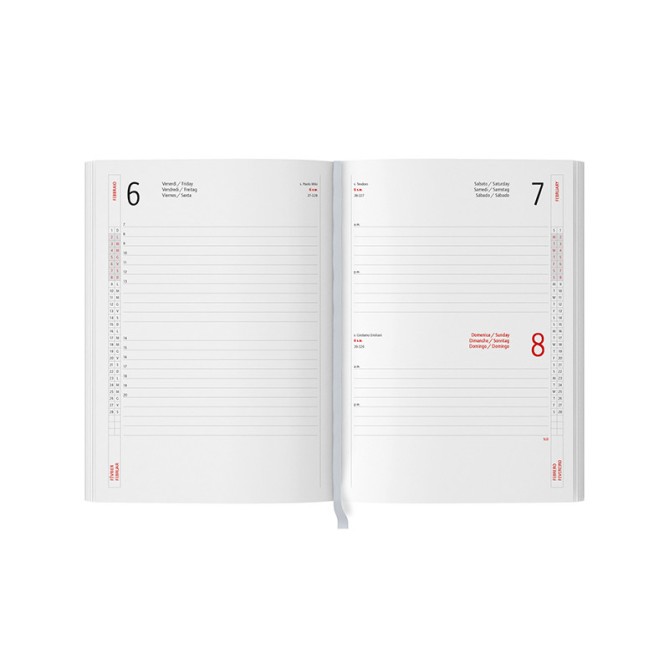 Agenda Giornaliera A5 2026 Chiusura con magnete - 15x21 cm 5