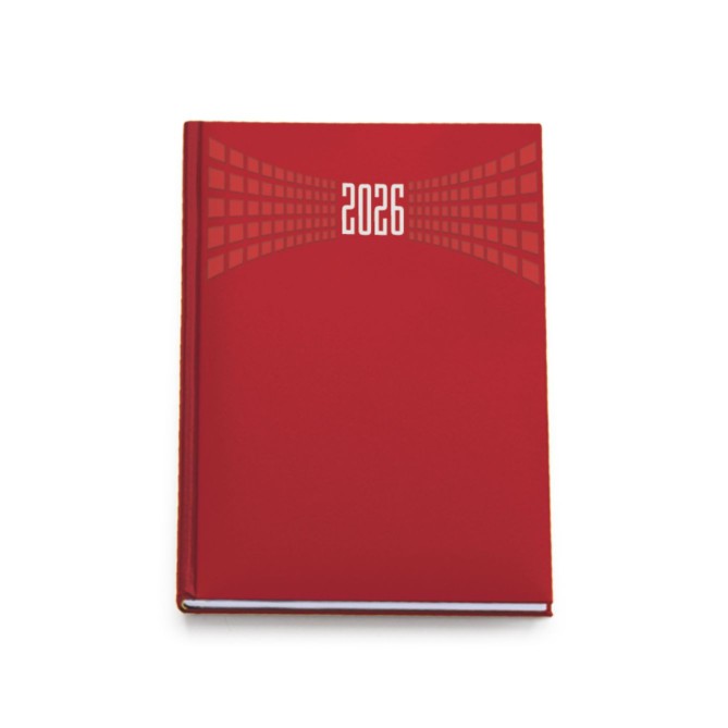 Agenda giornaliera 2026 matra 15x21cm A5 multilingua rossa 3