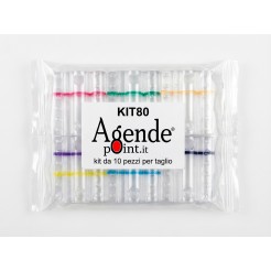 KIT80 - Blister Contenitori Per Monete Euro (80 Pezzi Assortiti) 10 Pezzi Per Taglio In Plastica Trasparente 12