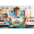 Diploma della scuola dell'infanzia A4 COLOURS- in cartoncino decorativo festoso 21x29,7 cm 4