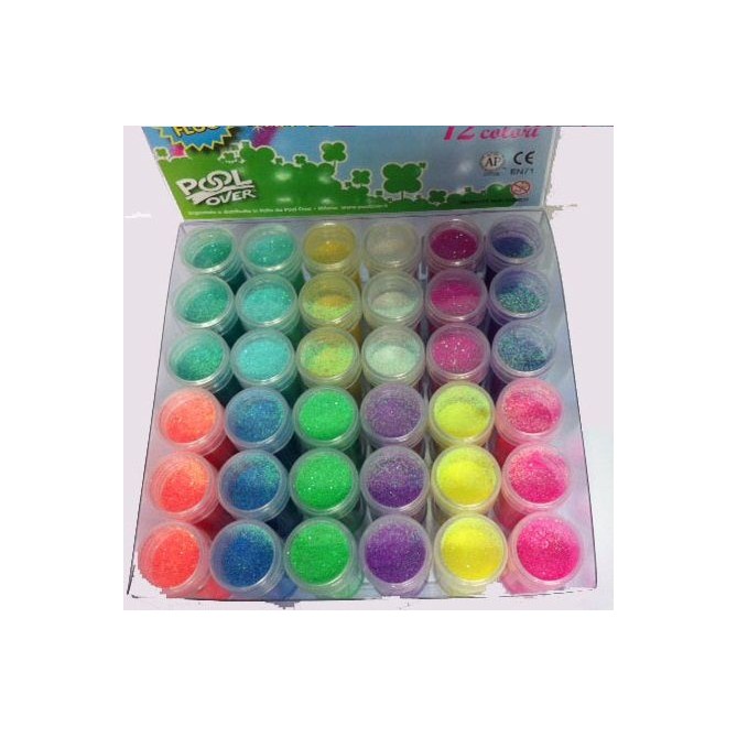 Brillantina In Polvere Fluo Barattolo Da 8 Gr Scegli Il Colore 2