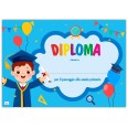 Diploma della scuola dell'infanzia A4 - in cartoncino decorativo festoso 21x29,7 cm 3