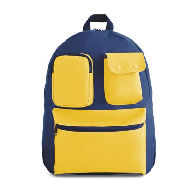 Zaino in poliestere ColorPop 3 tasche frontali - dimensioni 34x44x14,5 cm 2